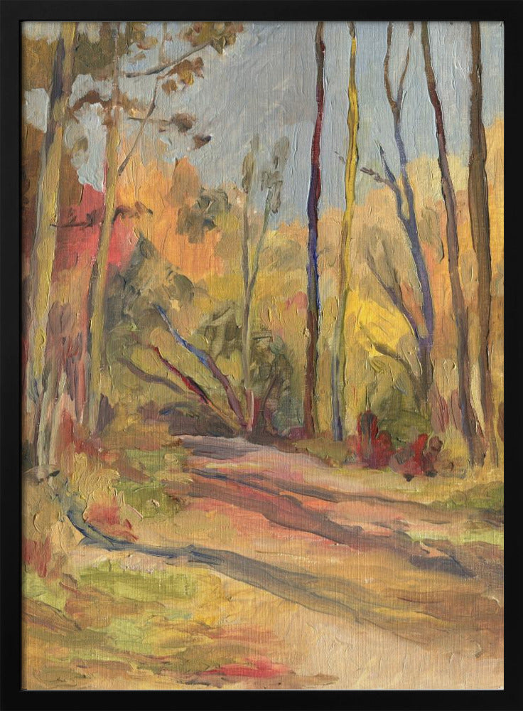 Autumn Walk Oilpainting | Poster