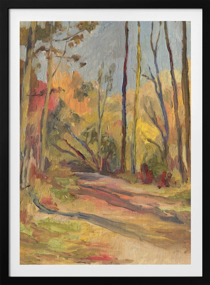 Autumn Walk Oilpainting | Poster