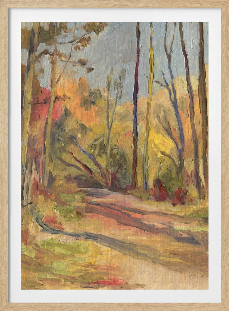 Autumn Walk Oilpainting | Poster
