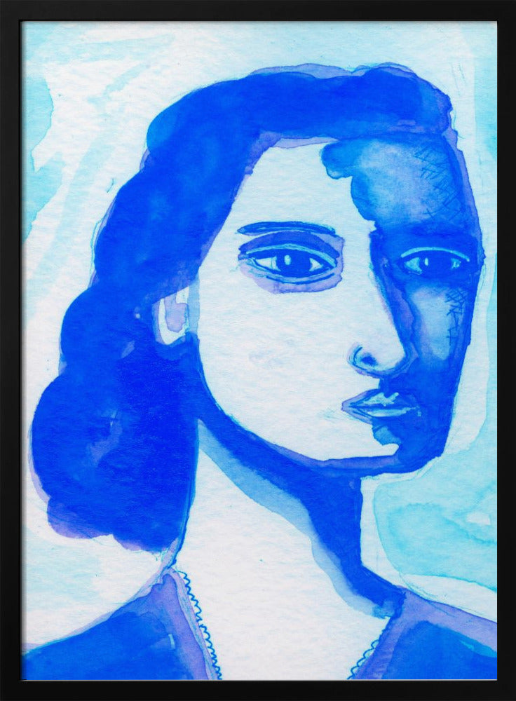 The deep thinker blue | Poster