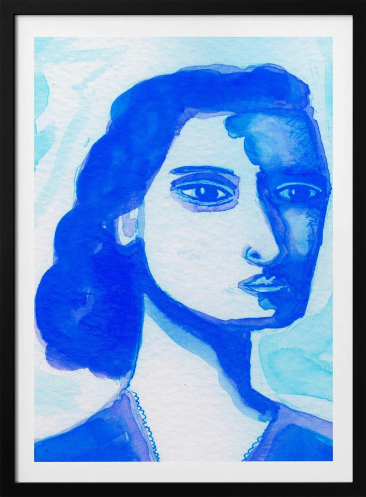 The deep thinker blue | Poster