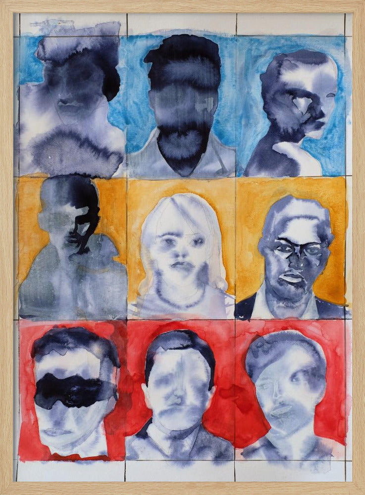 Headshot Grid No. 1 | Poster