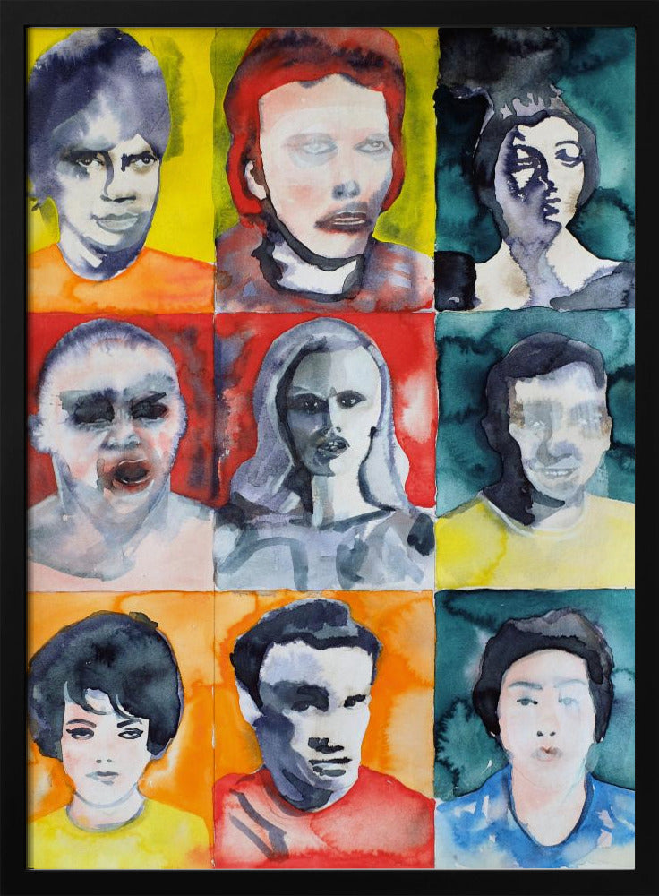 Headshot Grid No. 2 | Poster