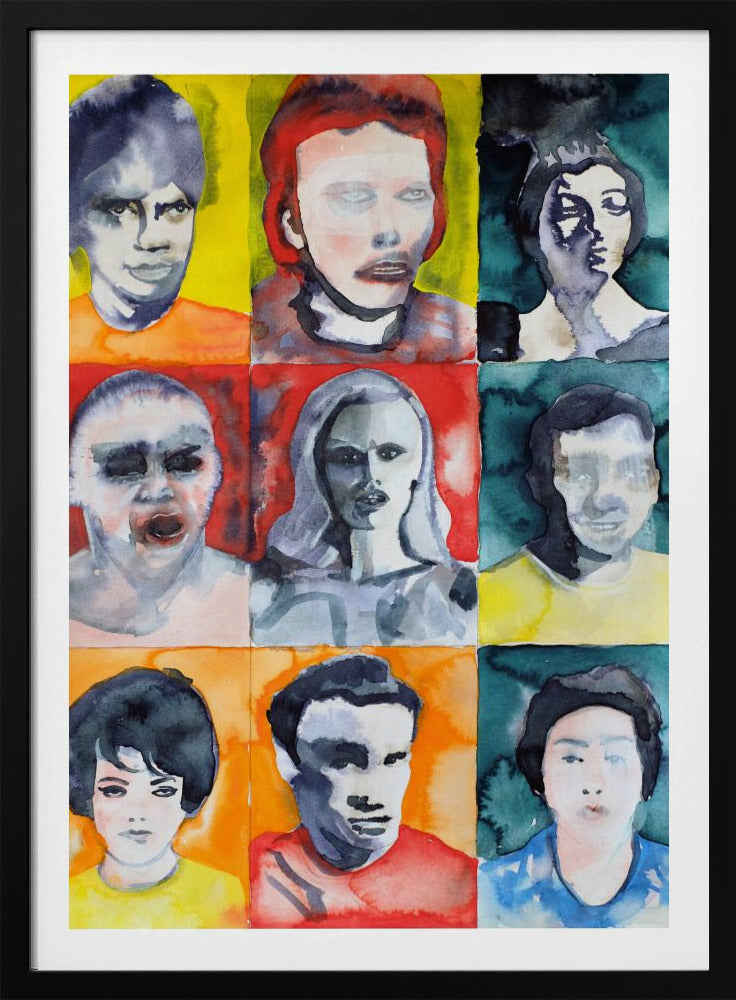 Headshot Grid No. 2 | Poster