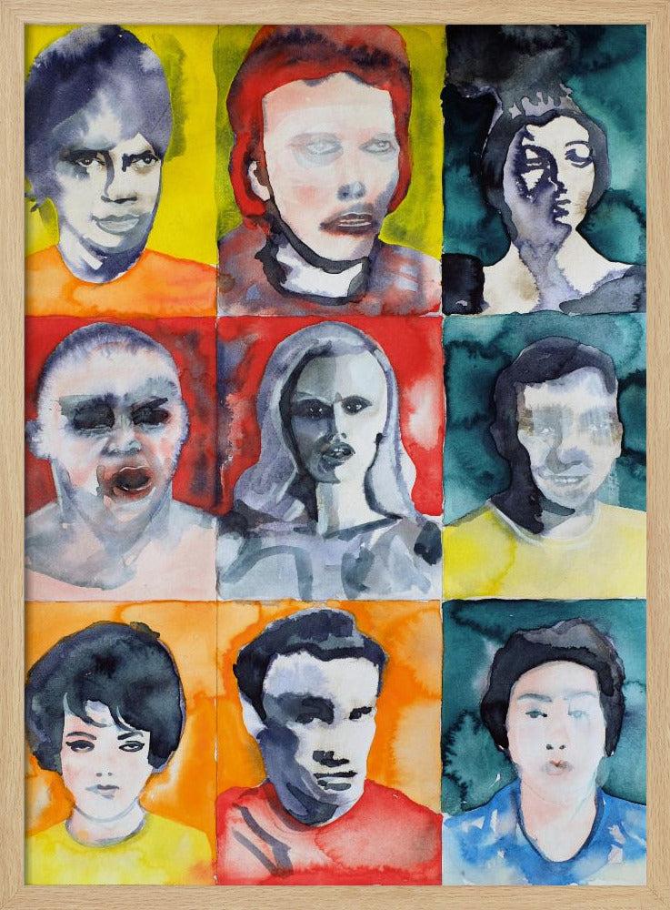 Headshot Grid No. 2 | Poster