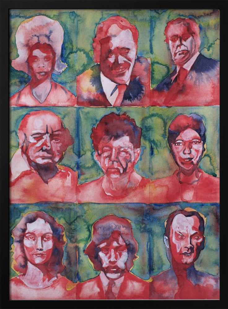 Headshot Grid No. 3 | Poster