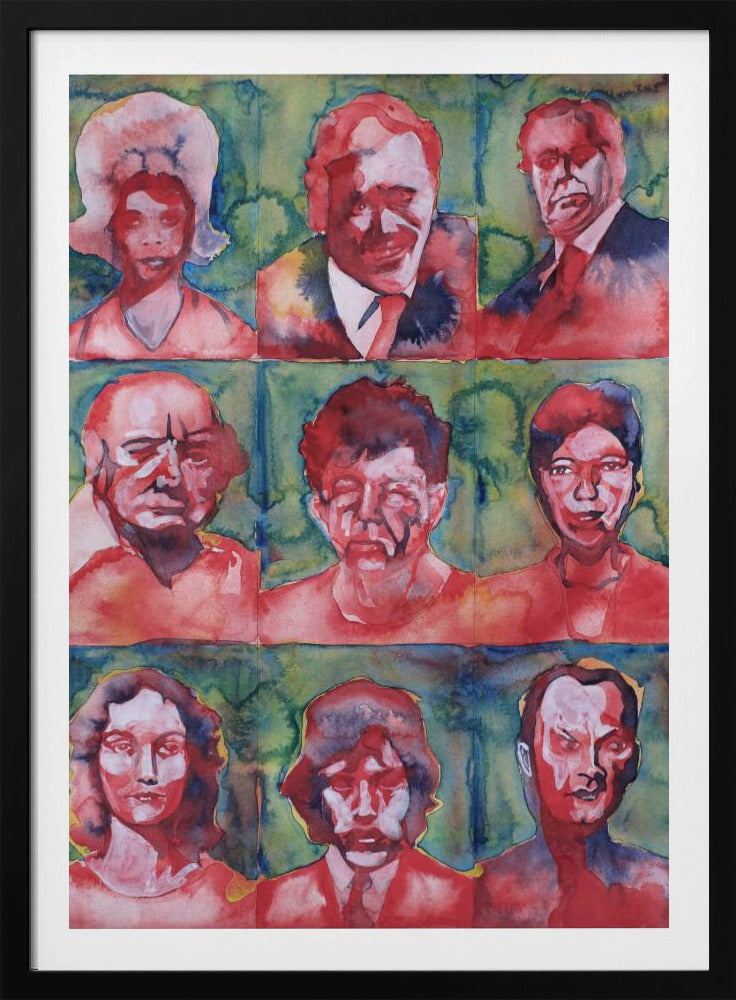 Headshot Grid No. 3 | Poster