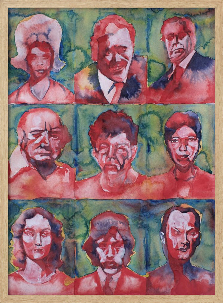 Headshot Grid No. 3 | Poster