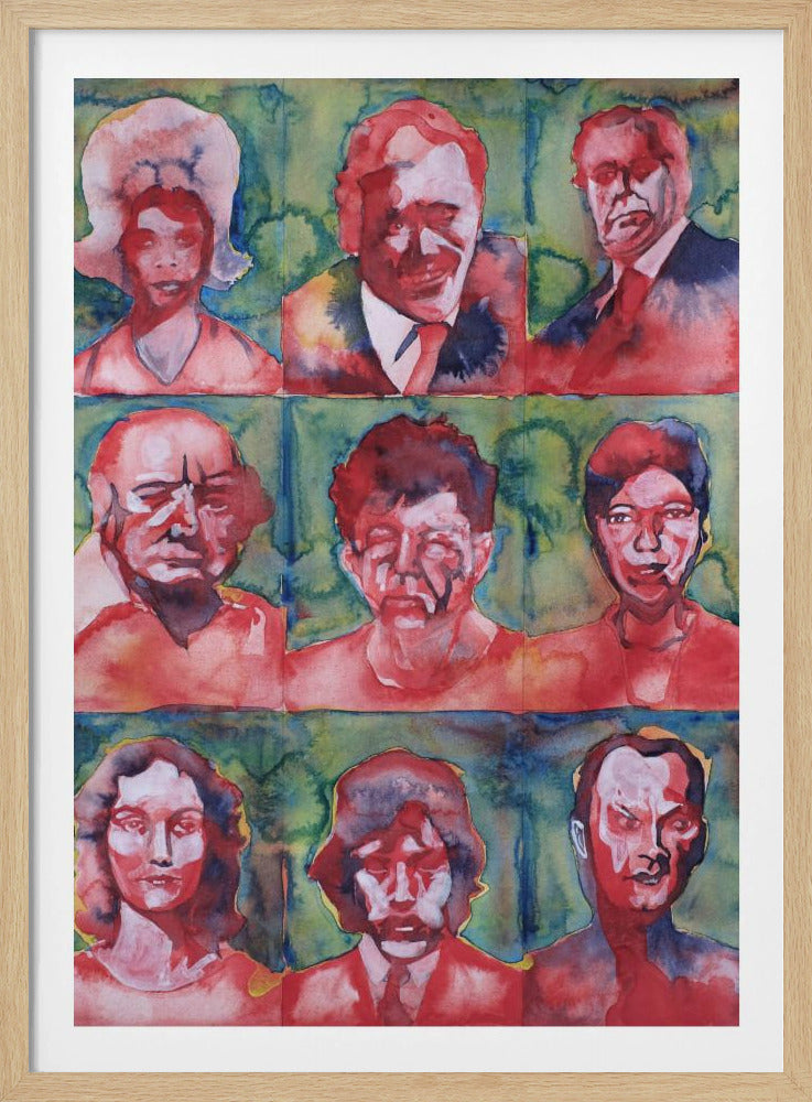 Headshot Grid No. 3 | Poster