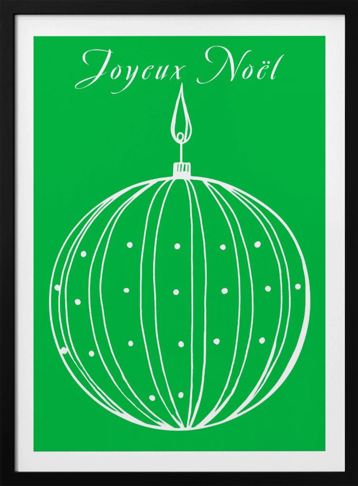 Bows and Baubles: Joyeux Noël Christmas | Poster