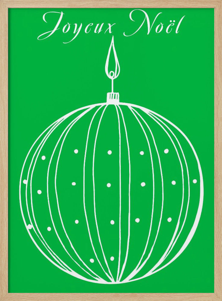 Bows and Baubles: Joyeux Noël Christmas | Poster
