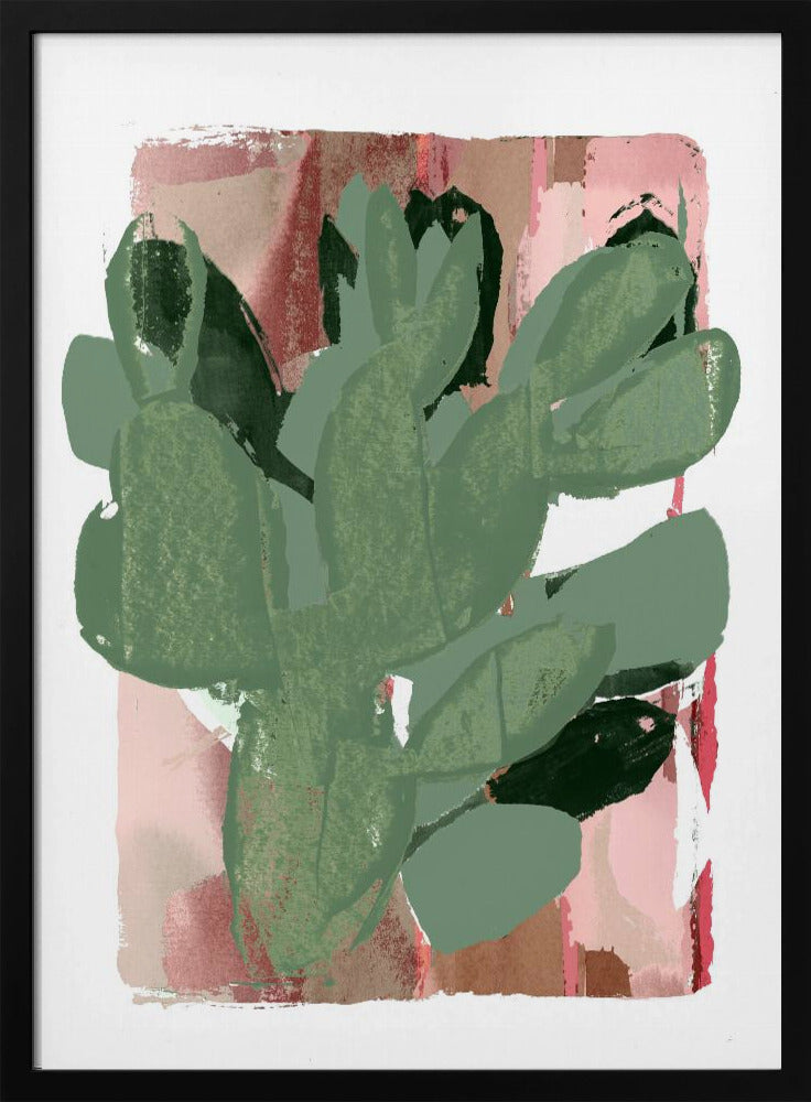 Cactus Green Pink 3 | Poster