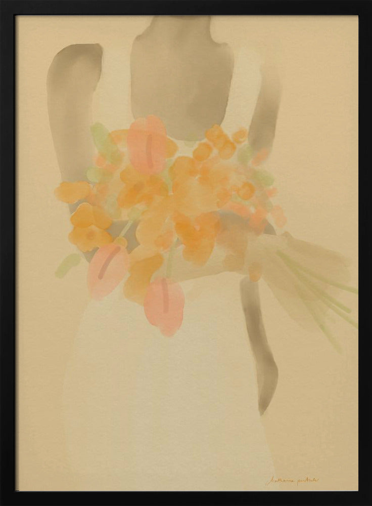 Girl With Orange Flowers | Poster