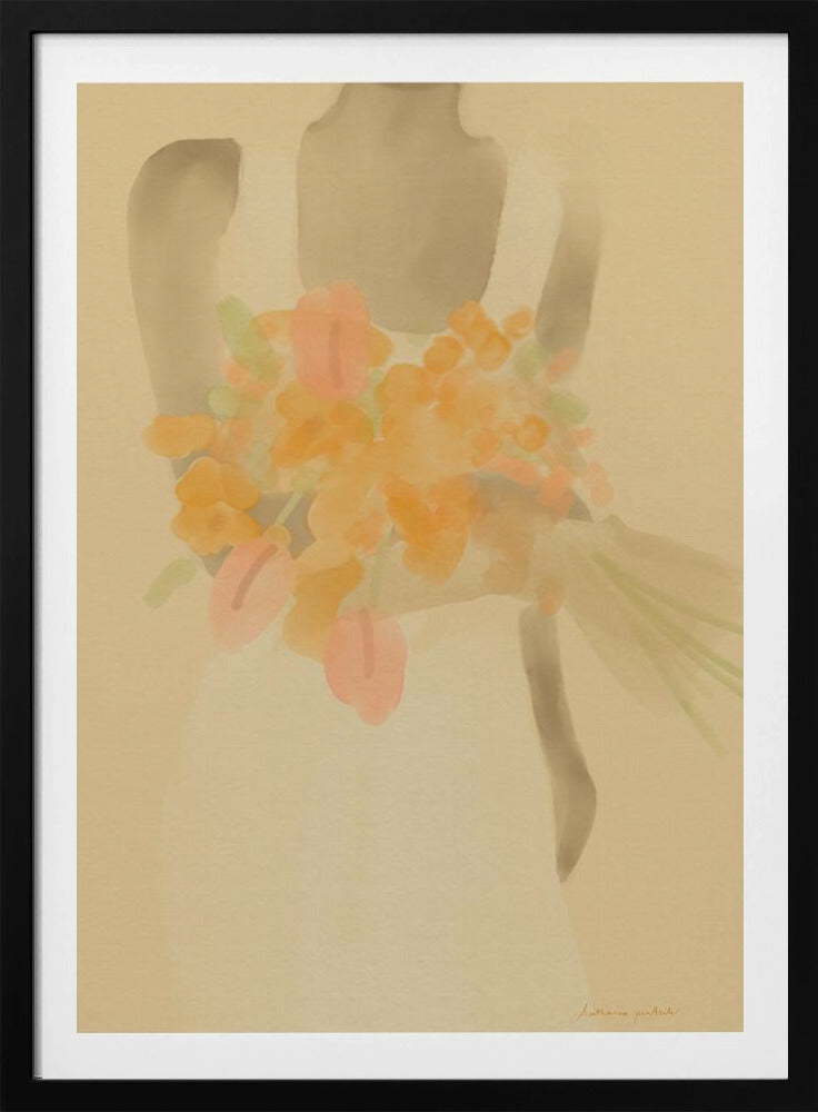 Girl With Orange Flowers | Poster