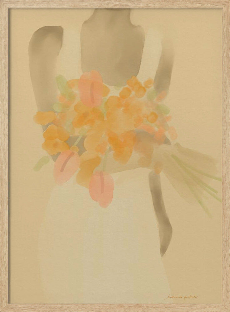Girl With Orange Flowers | Poster