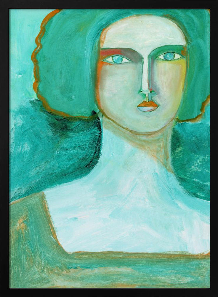 Green Girl Dreaming of the Sea | Poster