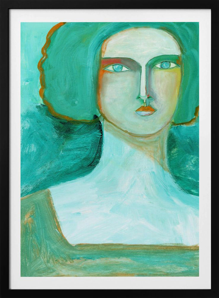 Green Girl Dreaming of the Sea | Poster