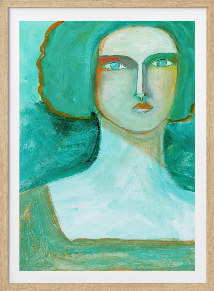 Green Girl Dreaming of the Sea | Poster