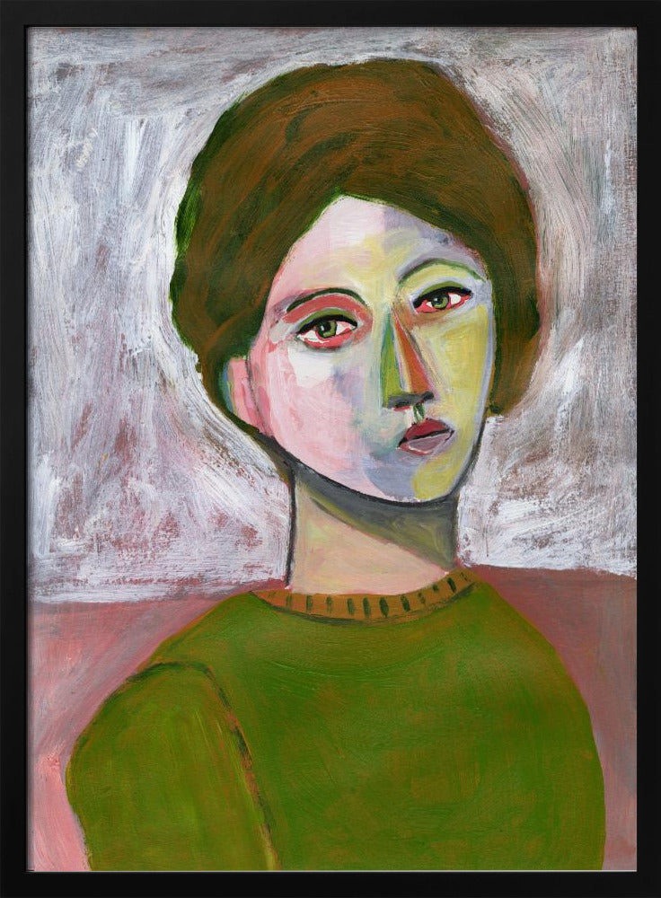 The woman in the green sweater | Poster