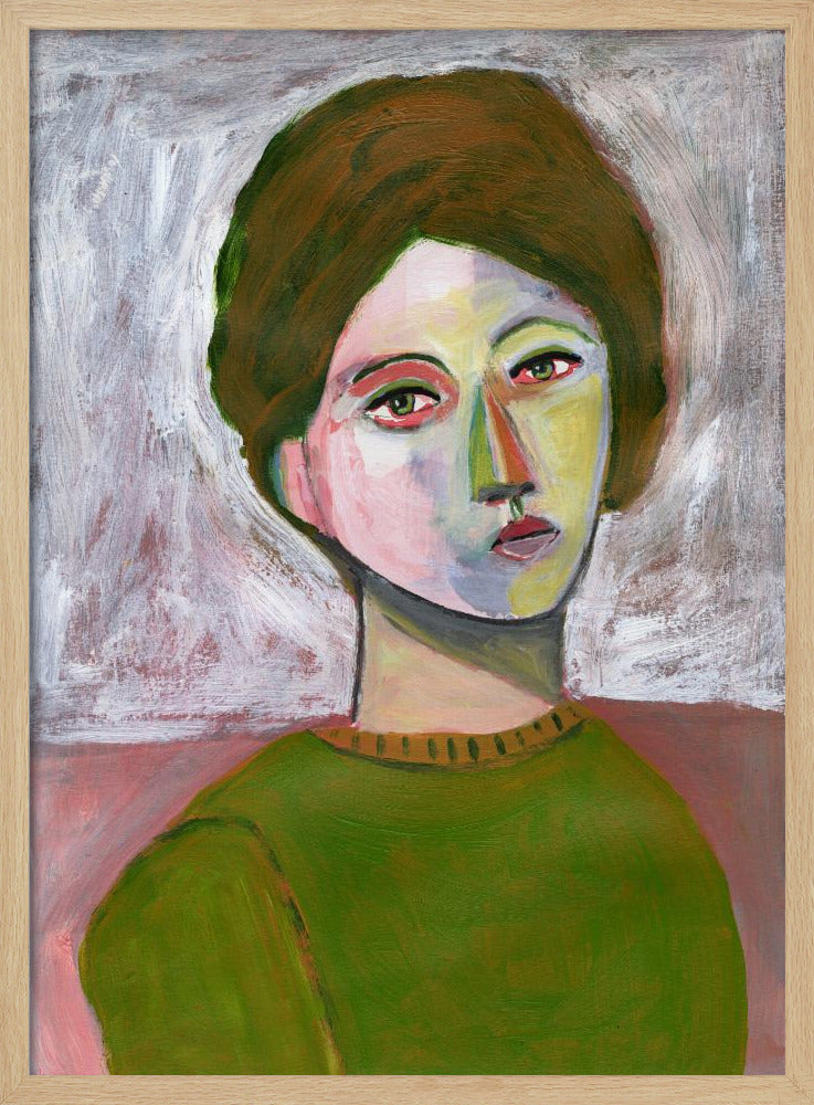 The woman in the green sweater | Poster