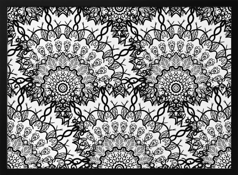 Abstract Mandala Line Art | Poster