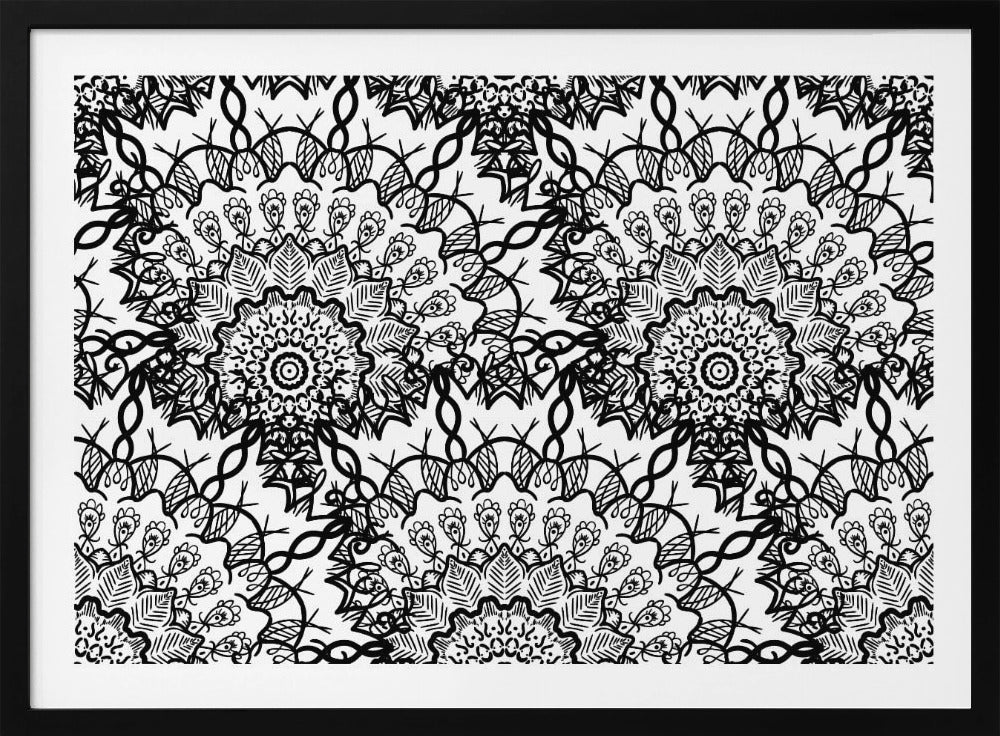 Abstract Mandala Line Art | Poster