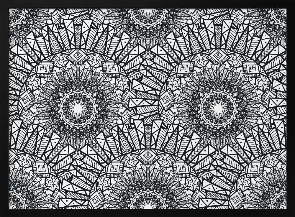Abstract Mandala Line Art | Poster