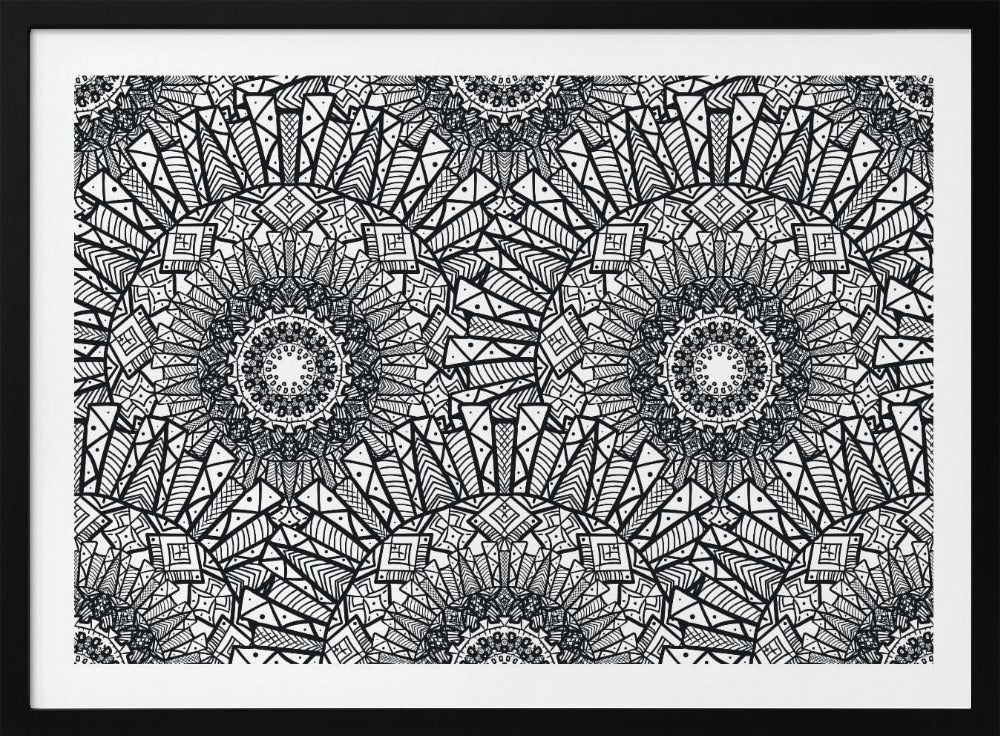 Abstract Mandala Line Art | Poster