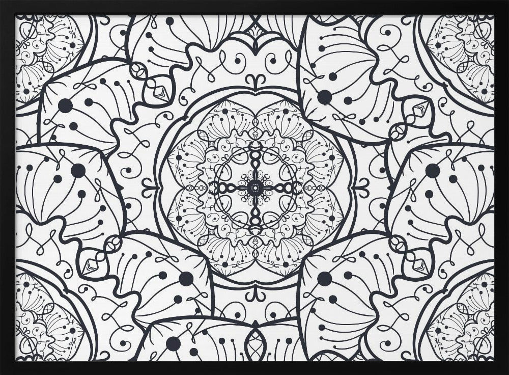 Abstract Mandala Line Art | Poster