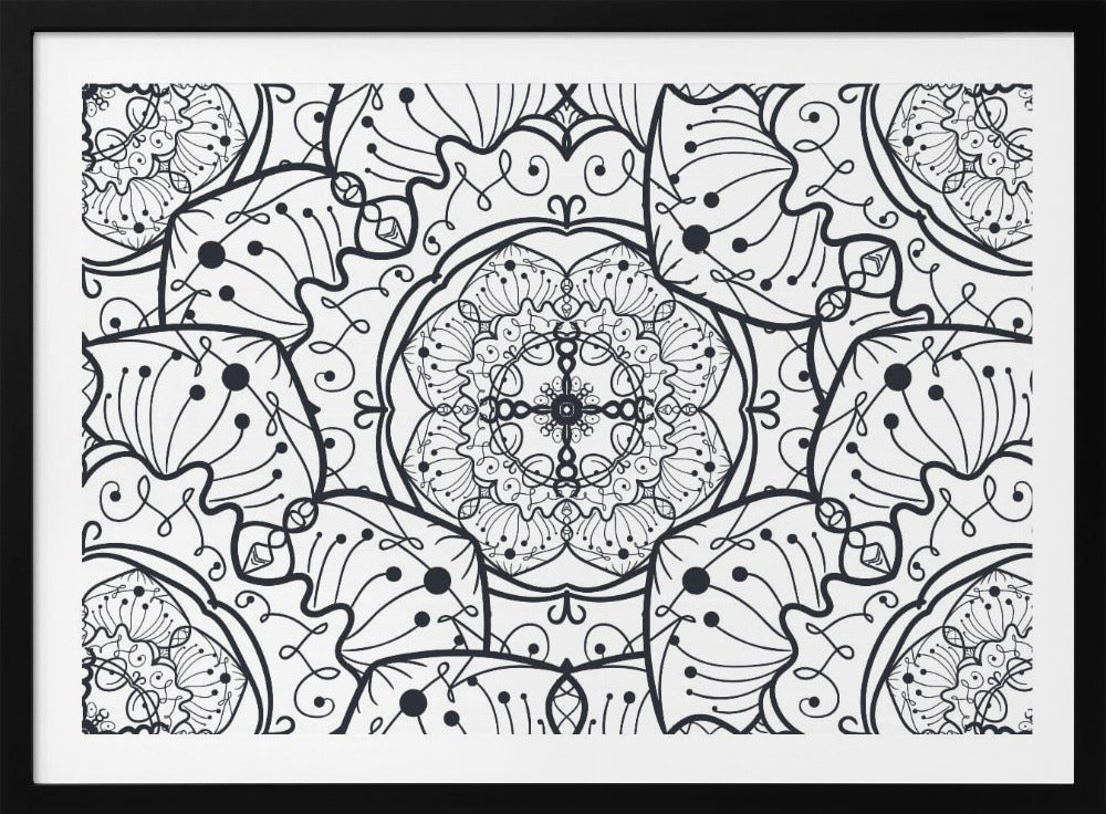 Abstract Mandala Line Art | Poster