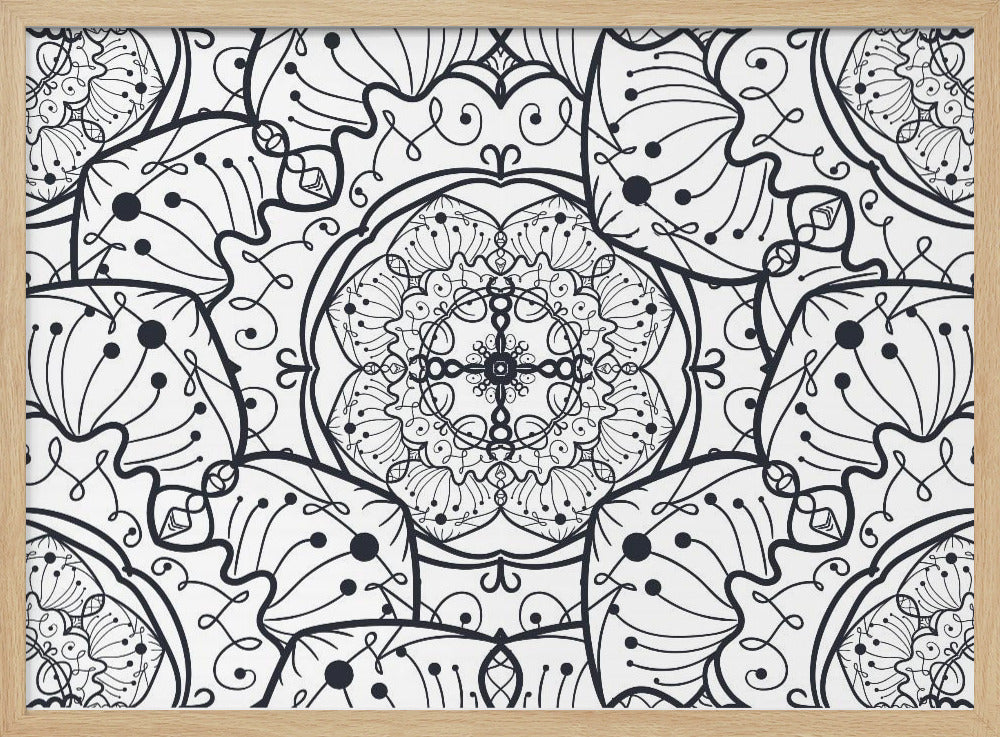Abstract Mandala Line Art | Poster