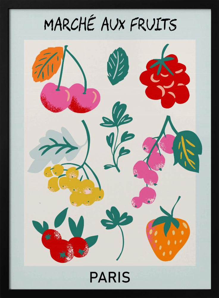 Fruit Market Paris | Poster