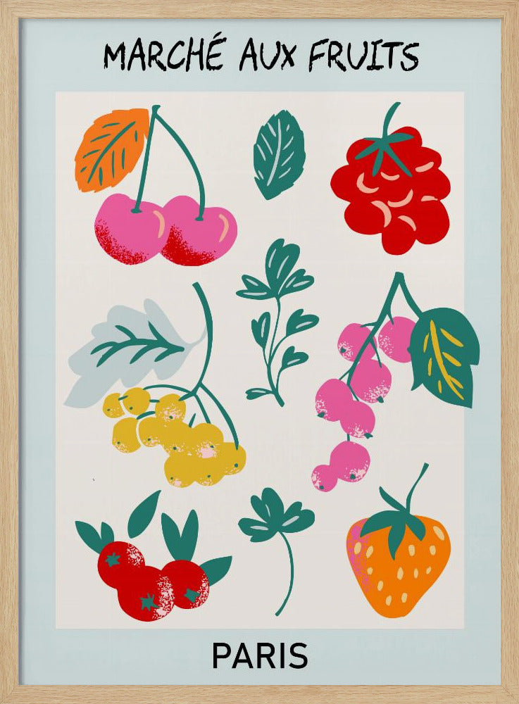 Fruit Market Paris | Poster