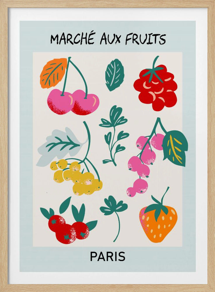 Fruit Market Paris | Poster