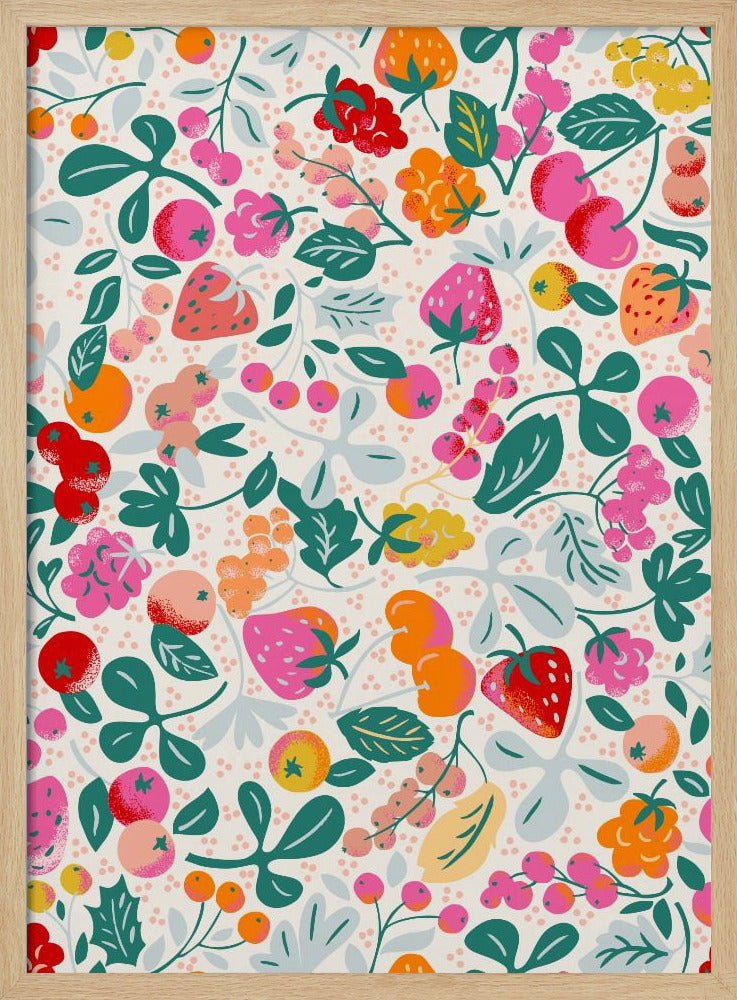 Fruity seamless pattern | Poster