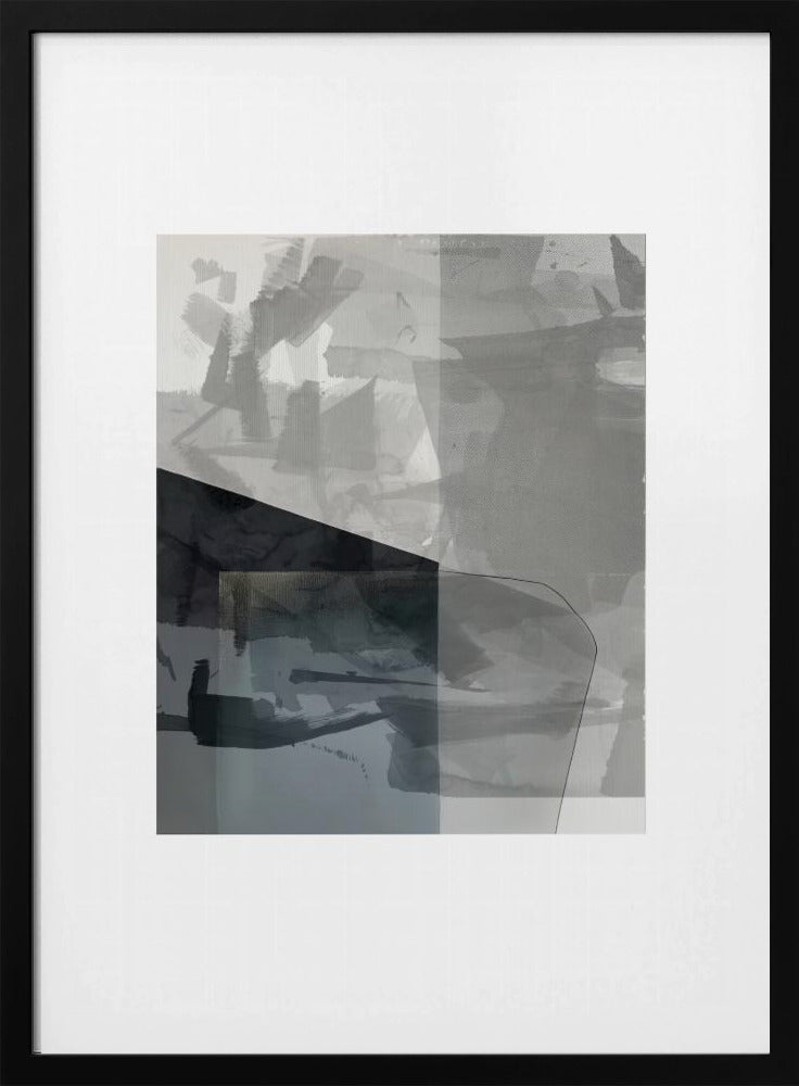 Abstract Monochrome Wash 1 | Poster