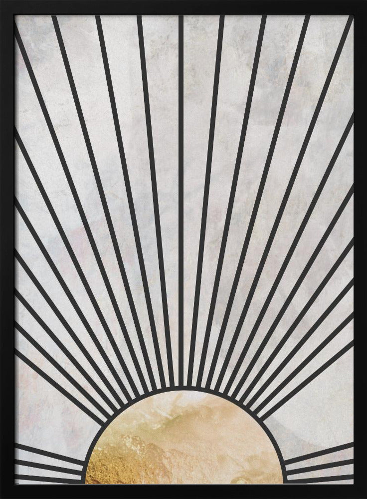 Black gold rising sun | Poster