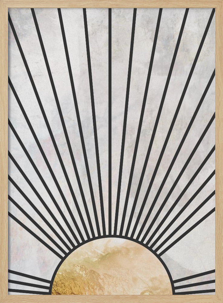 Black gold rising sun | Poster