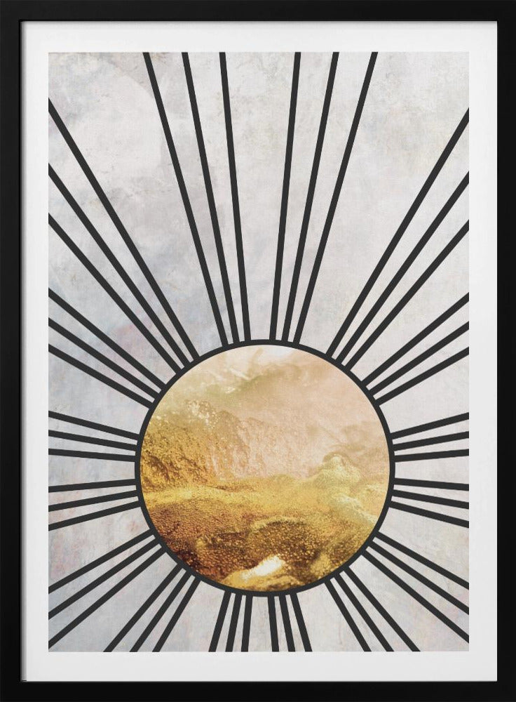 Black gold mid sun | Poster