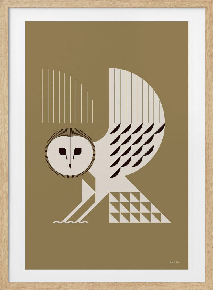 Golden Animals - Barn Owl (Gold) | Poster