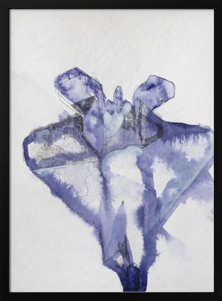 Kampfjet Study (indigo 1) | Poster