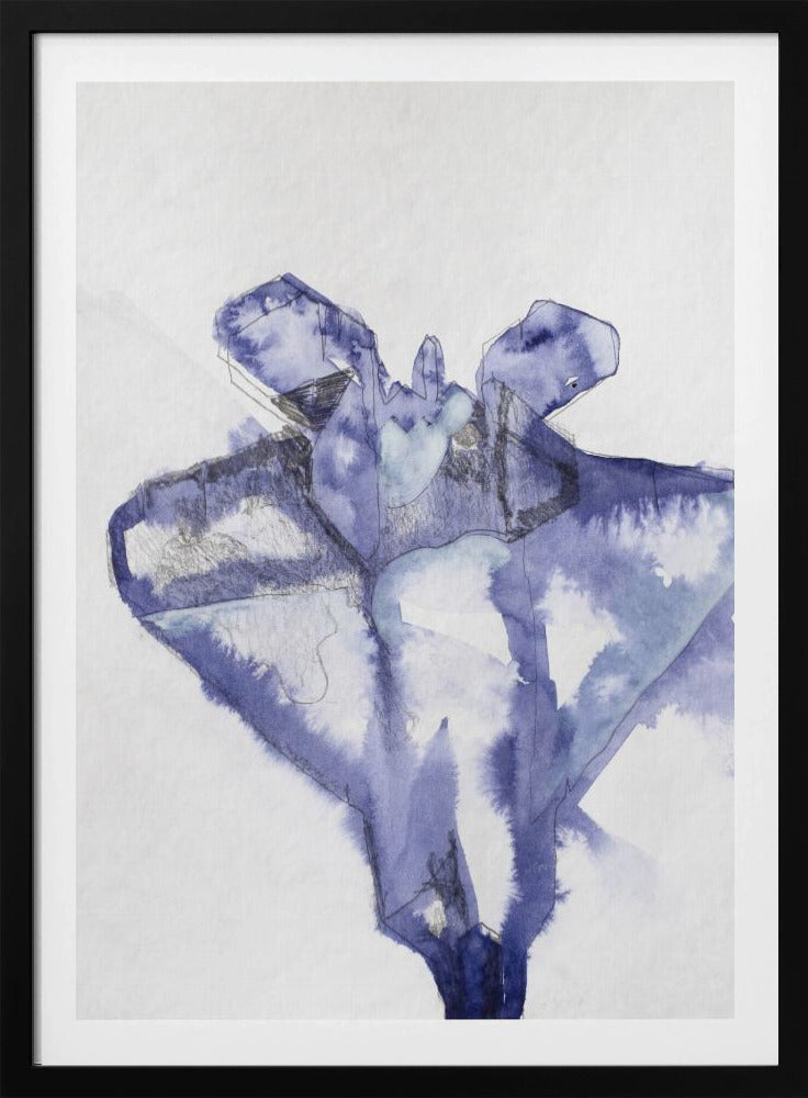 Kampfjet Study (indigo 1) | Poster