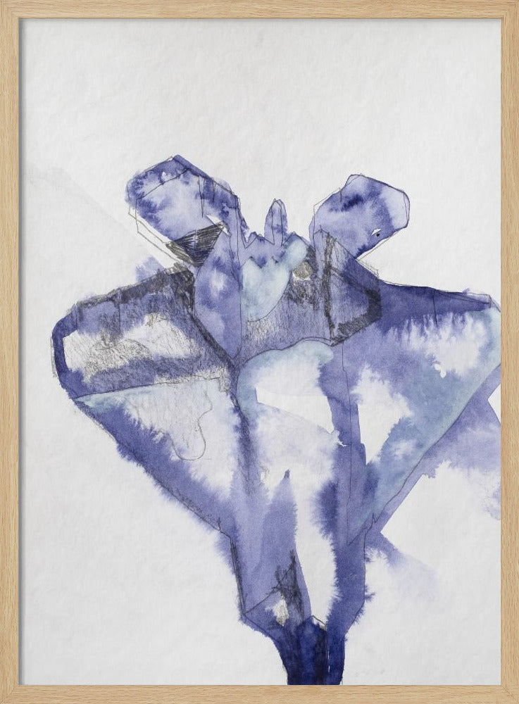 Kampfjet Study (indigo 1) | Poster