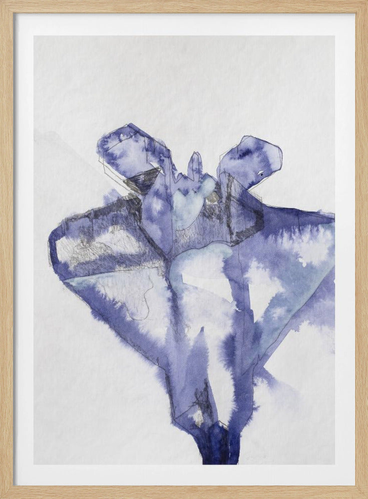 Kampfjet Study (indigo 1) | Poster