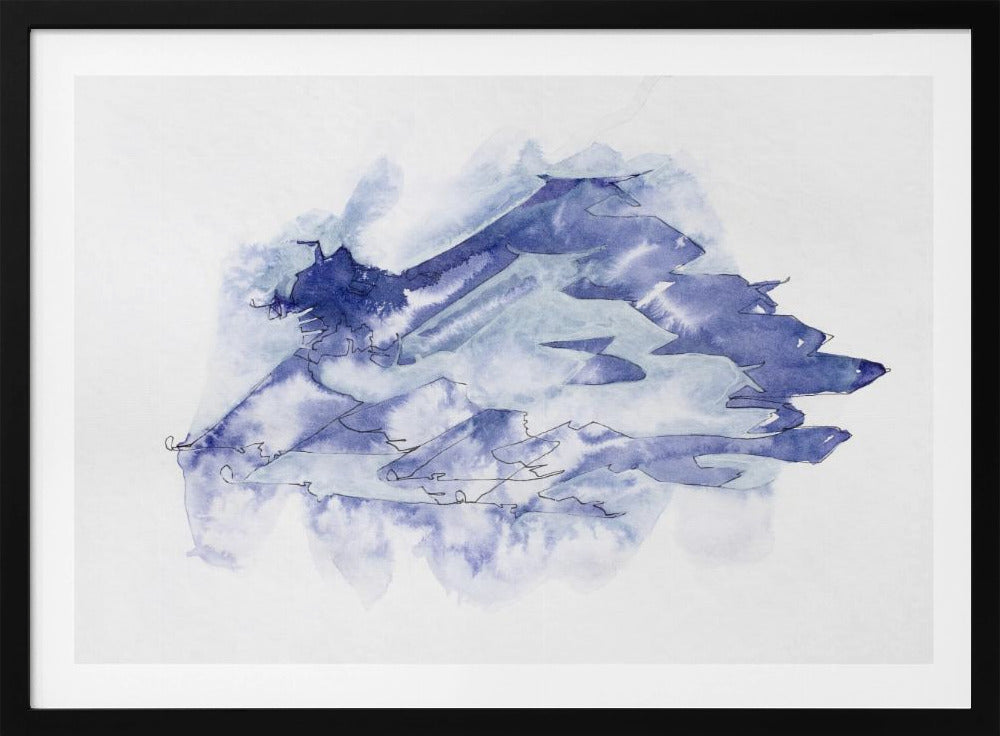 Kampfjet Study (indigo 4) | Poster