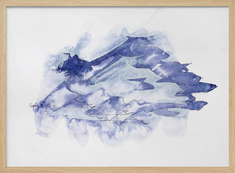 Kampfjet Study (indigo 4) | Poster