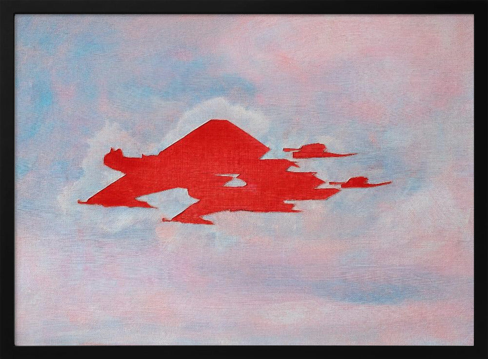 UAP Red, Cloudy Sky | Poster