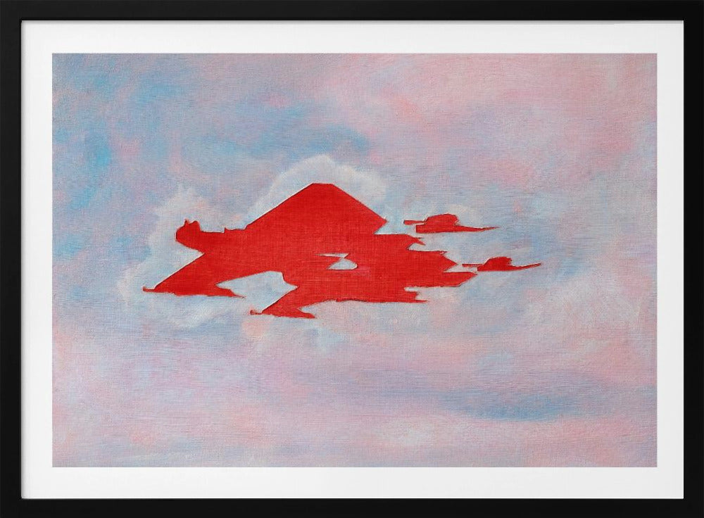 UAP Red, Cloudy Sky | Poster