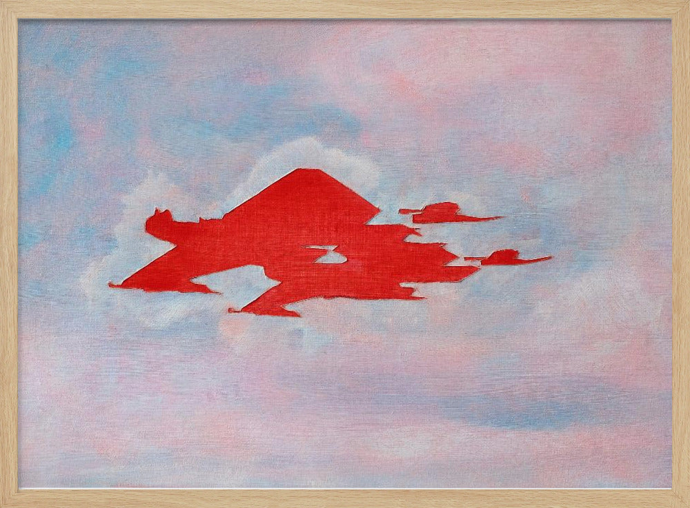 UAP Red, Cloudy Sky | Poster