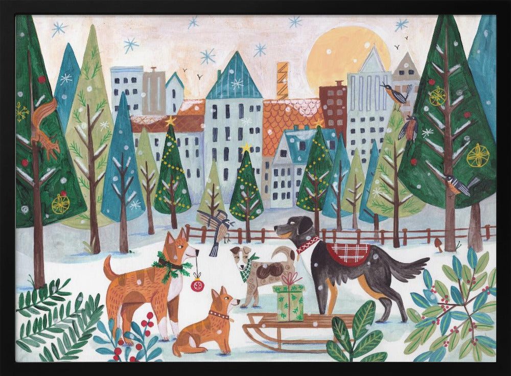 Dogs in the park | Poster